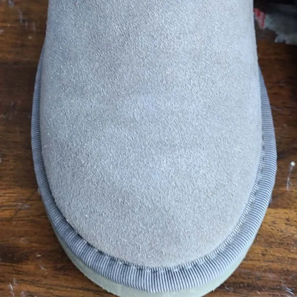 UGG Australia Gray Suede Triplet Bailey Button Boots size 8